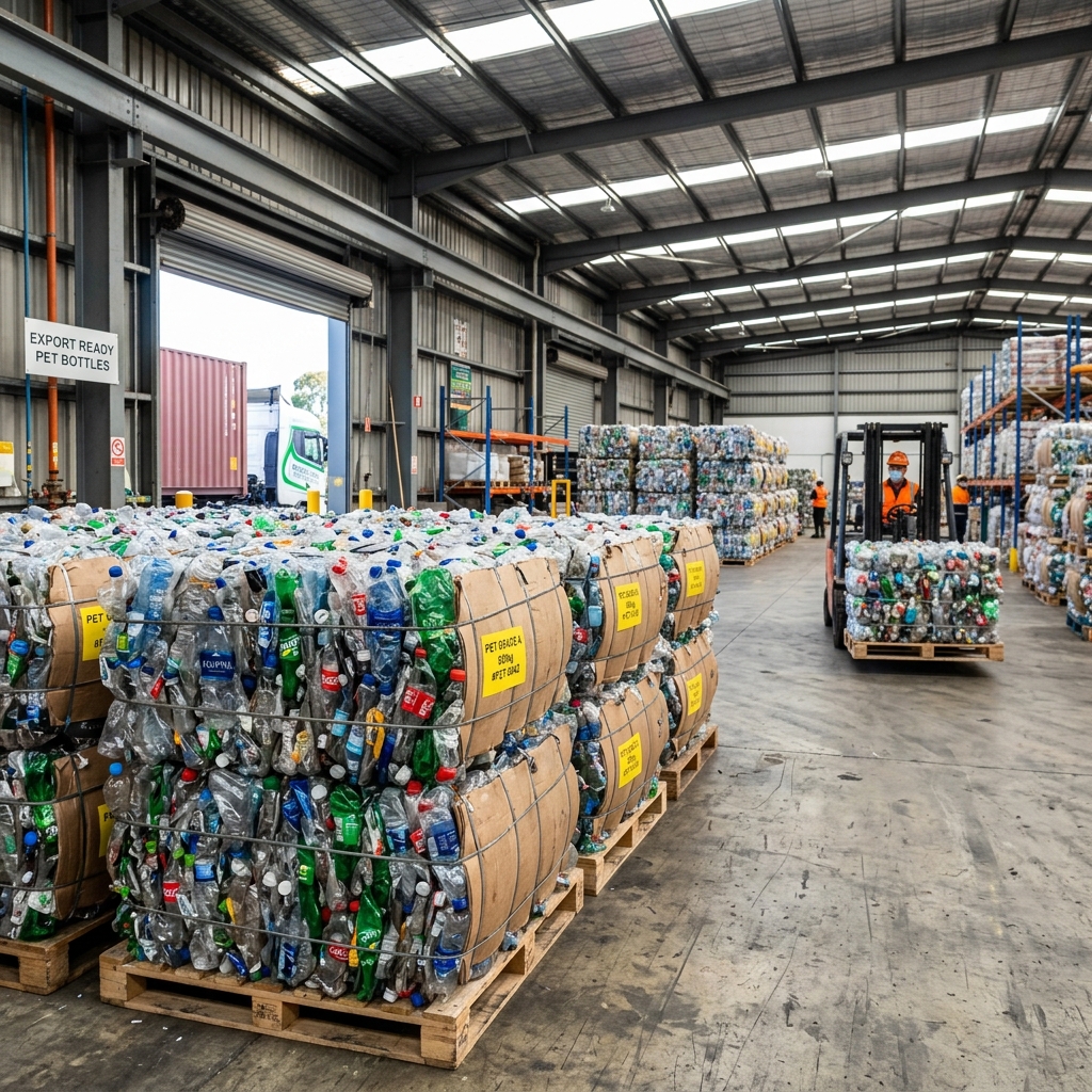 Baled PET Bottles